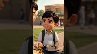 They Shared Their Lunch With a Hungry Friend ❤️ | Heartwarming Kids Story #Shorts