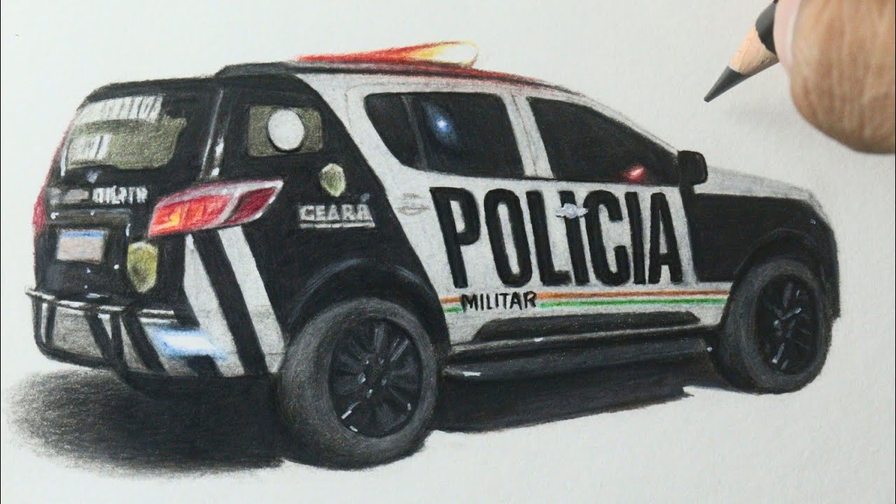 Como desenhar o carro da Polícia Militar do Ceará - YouTube