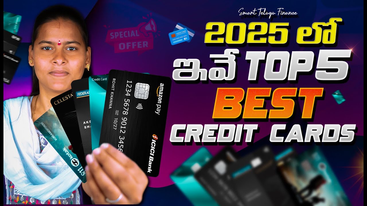 Top 5 Best life Time Free Credit Cards 2025 Telugu | Best FD Cards | Credit Card Fast Approval 2025