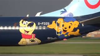 TUI Airways BY528 FAMILY LIFE LIVERY G-FDZG Boeing 737-8K5 Manchester MAN To NBE Enfidha Tunisia.