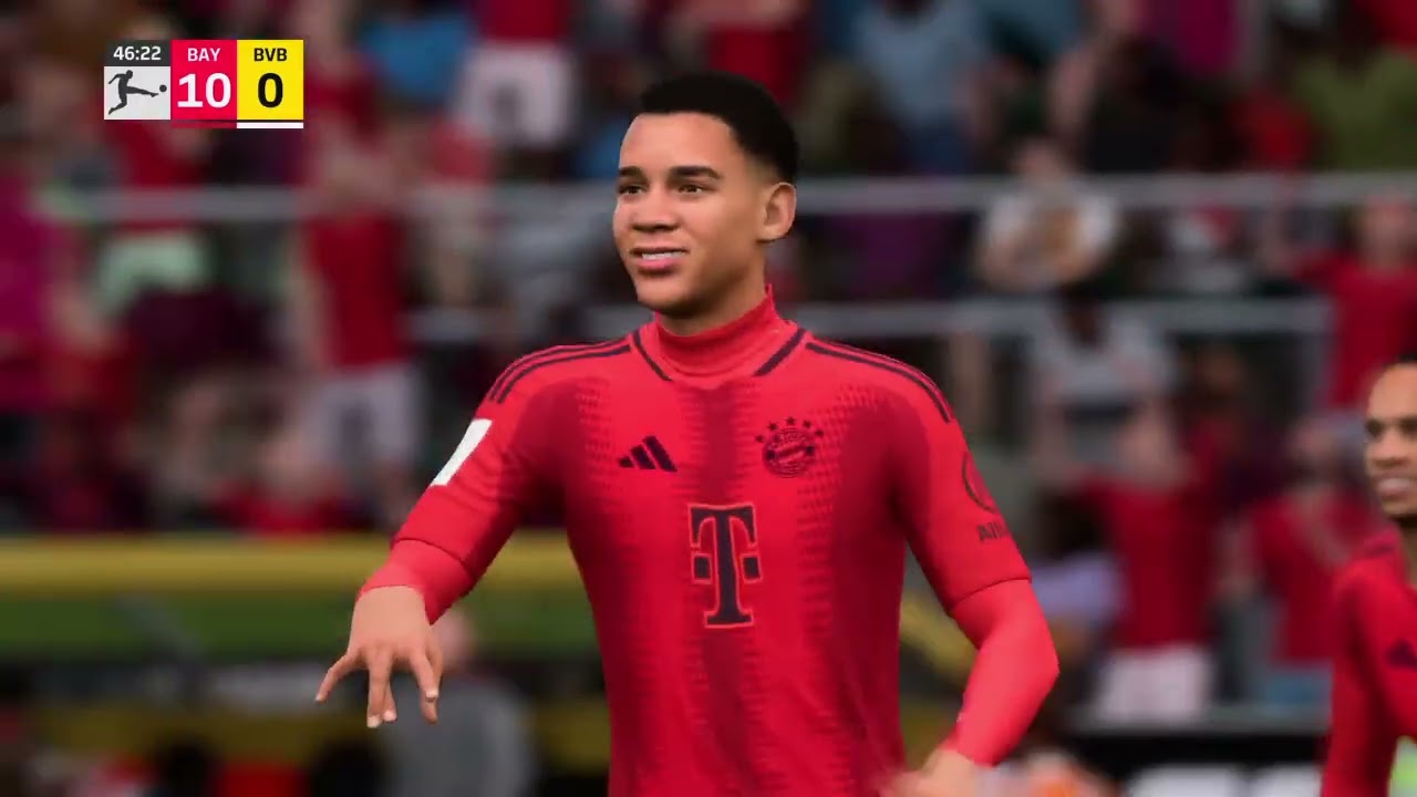 EA SPORTS FC Bayern Munich vs bourse Dortmund (musiala ,sane ,Coman)