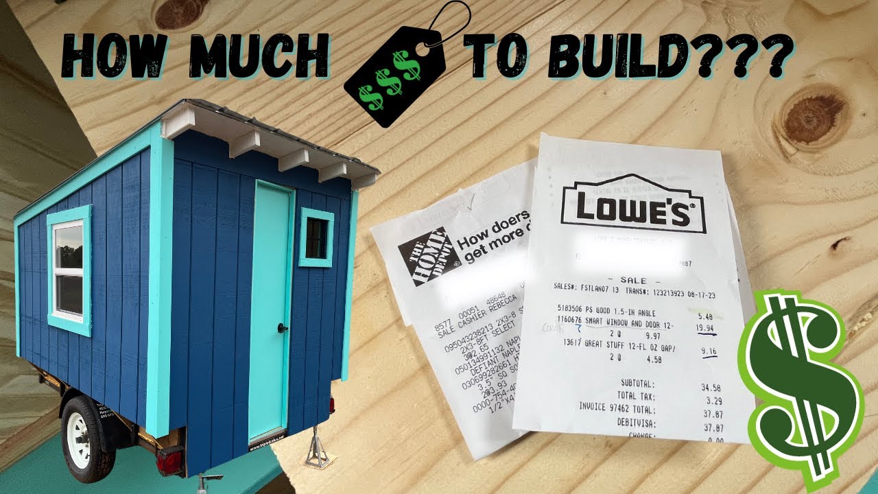 FULL Tiny House Cost Breakdown 50 square feet YouTube