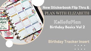 Birthday Tracker w/ Birthday Basics Vol 2 | Flip Thru & Plan with Me | KellofaPlan