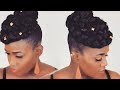 10 MINUTE FAUX HAWK UPDO ON SHORT  NATURAL HAIR