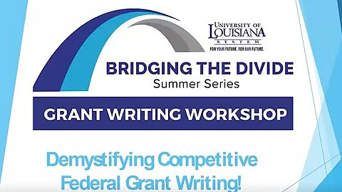 Grant Writing Workshop Demystifying Competitive Fe...