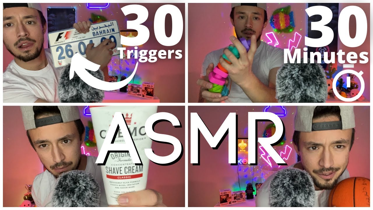 30 ASMR Triggers in 30 Minutes | Perfect for Sleep, Study, Work, and Relax | Fast, Aggressive ASMR