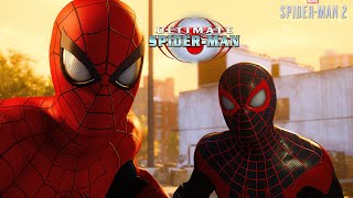 Marvel's SpiderMan 2 spidermen chases the lizard with ultimate suits