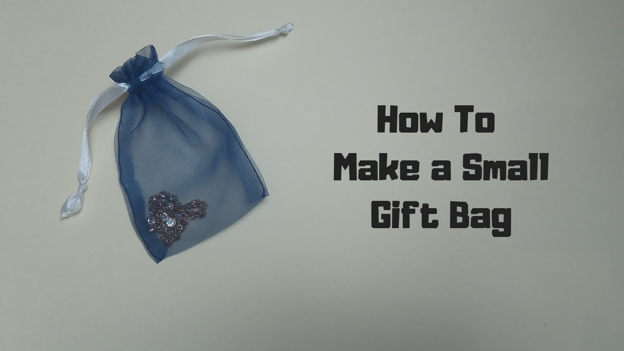 How to Sew a Small Fabric Gift Bag YouTube