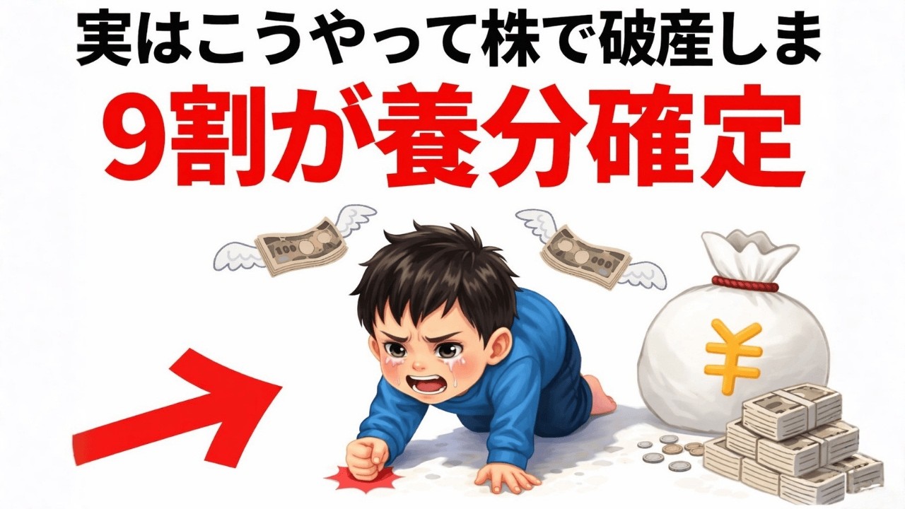 【手遅れになる前に】株で人生詰む人の共通点8選！9割が無自覚に落ちる地獄の罠とは？|資産を守る経済の話