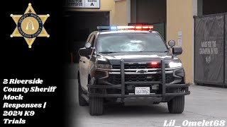 X2 Riverside County Sheriff 2021 Tahoe Lights and Siren Demo | 2024 K9 Police Trials