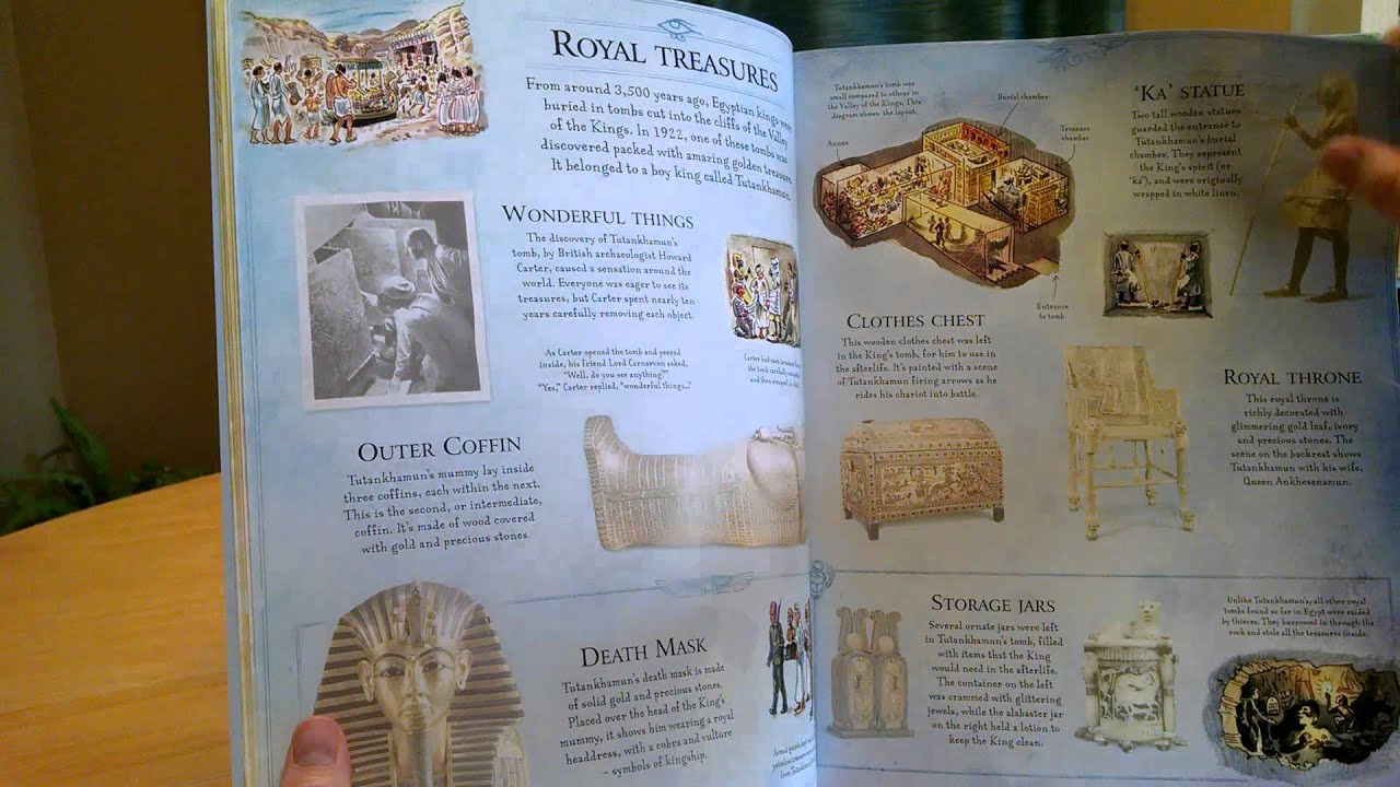 Usborne: Ancient Egypt Sticker Book - YouTube