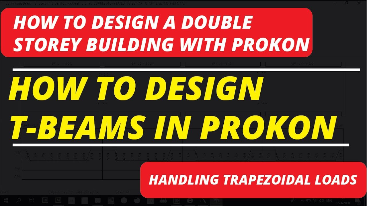 HOW TO DESIGN a Double Story Building: Part 5C (T BEAMS)