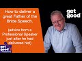 How to deliver a great Father of the Bride wedding speech - top tips from a professional speaker