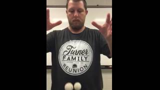 Golf ball and ping pong ball