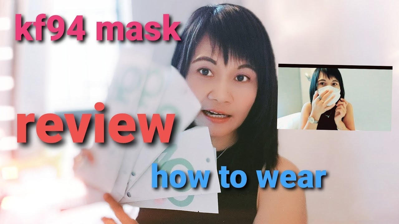 KF94 mask review//how to wear YouTube