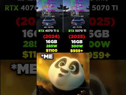RTX 4070 TI S VS RTX 5070 TI #pcbuild #pc #pcgaming #gamingpc #gpu #graphicscard