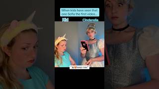When kids watch that one Sofia the first video…. #cinderella #shorts #disney