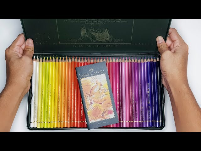 Unboxing Faber-Castell 120 Polychromos in Wenge-Stained Wooden