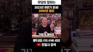 2000년 용띠, 2023년 하반기 운세는?