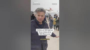 PART 2: Children of ISIS fighters throw stones at an NBC News crew.