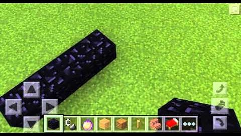 HOW TO CREATE A NETHER PORTAL MINECRAFT PE 0.14.0