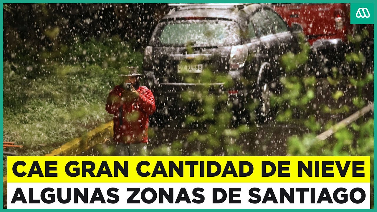 Nieve en Santiago: Varias zonas de la capital se tiñen de blanco