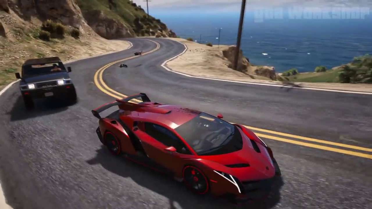 GTA 6 Graphics REDUX Lamborghini Veneno! Ultra Realistic Graphic ENB ...