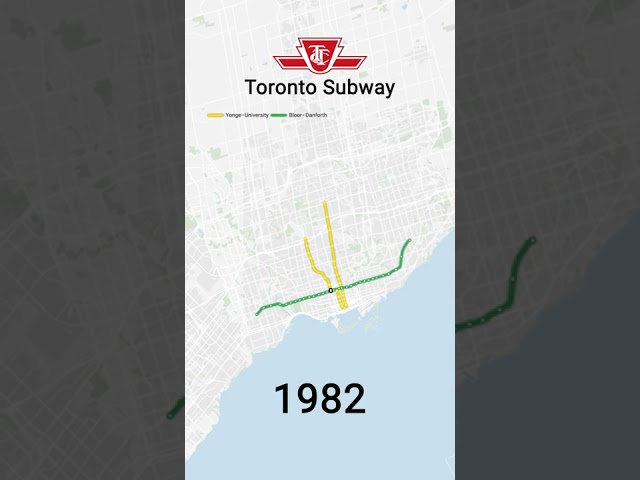 TTC Toronto Subway 1954-2030s  [shorts] class=