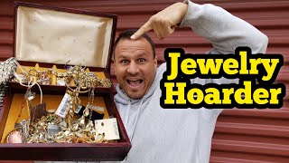 FOUND JEWELRY HOARDER STORAGE UNIT I Bought An Abandoned Storage Locker / Opening Mystery Boxes