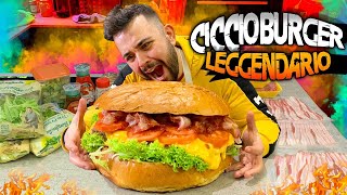 CICCIOBURGER LEGGENDARIO - Hamburger gigante da record - 100K Like Sfida