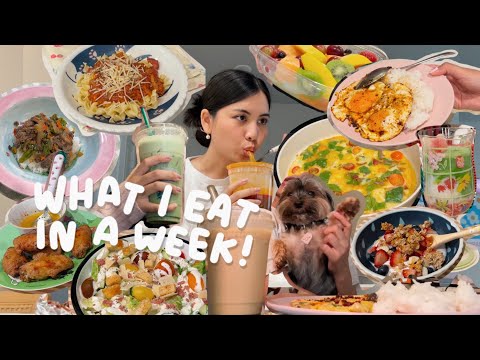 what i eat in a week living alone! home cooked meals, leftovers, matcha, takeout (PhD student)