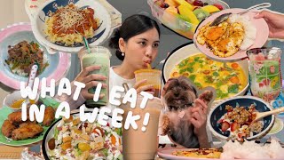 what i eat in a week living alone! home cooked meals, leftovers, matcha, takeout (PhD student)