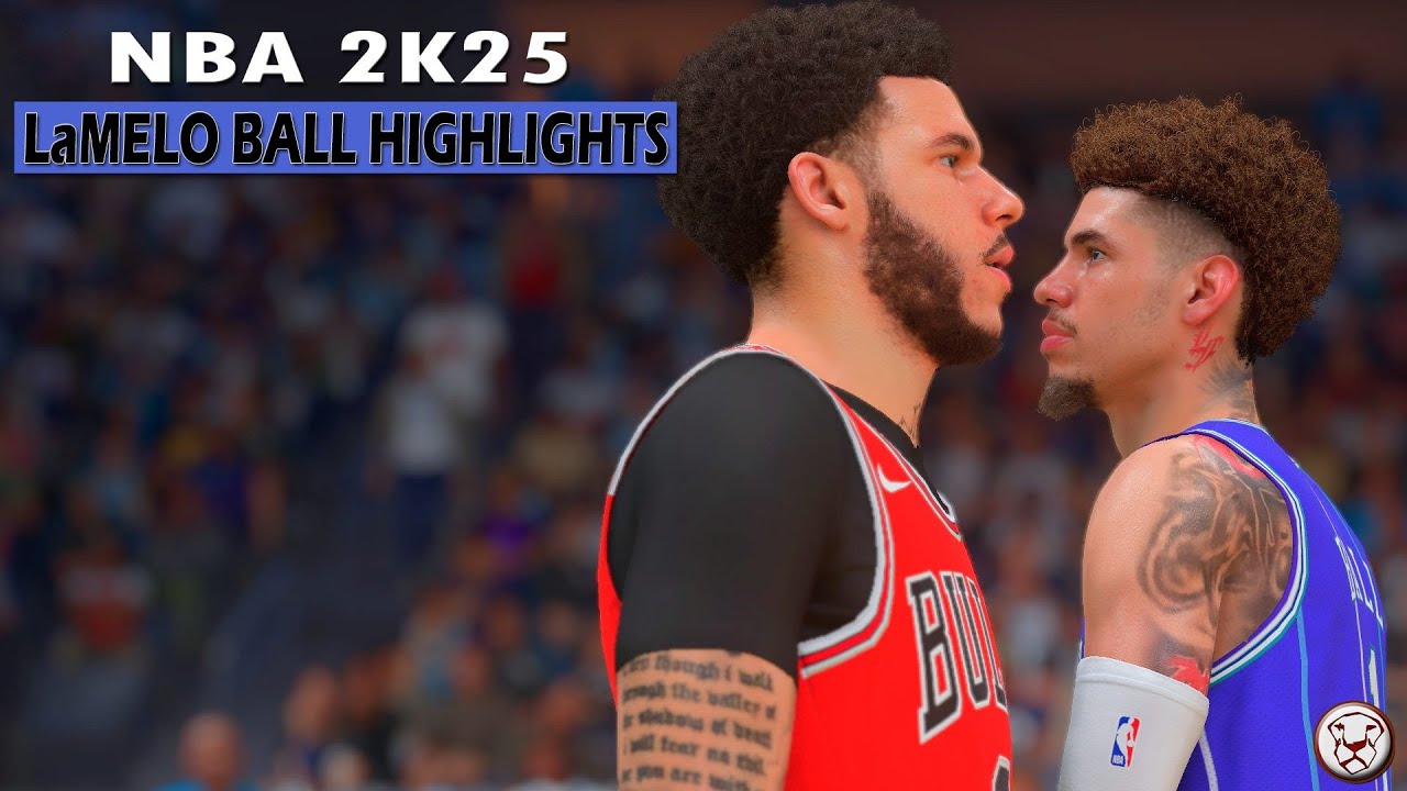 NBA 2K25 LaMelo Ball Highlights vs Lonzo & Bulls | PC Gameplay