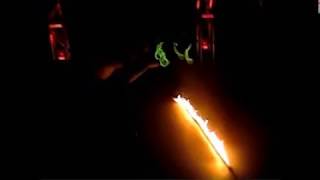 Green Fire Devil Sticks at Gallaudet University