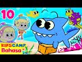 10 Bayi Hiu 🐠 Lagu Hewan untuk Anak-anak | HooplaKidz Bahasa Indonesia
