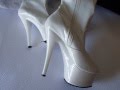 Pleaser white プリーザー エナメル 厚底 super ロングブーツ サイハイブーツ 15ｃｍ 正規 brand
