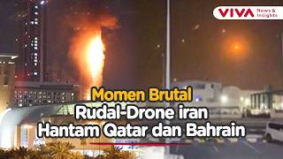 The Moments of the Fierce Iranian Missiles Terrorizing Qatar-Bahrain Public Facilities