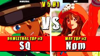 Ggst  Sq ramlethal Vs Nom may  Guilty Gear Strive High Level Gameplay
