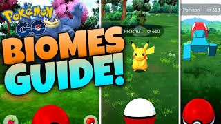 HOW TO BEST USE BIOMES in Pokémon GO!! FARM XP, STARDUST, & MORE! screenshot 1