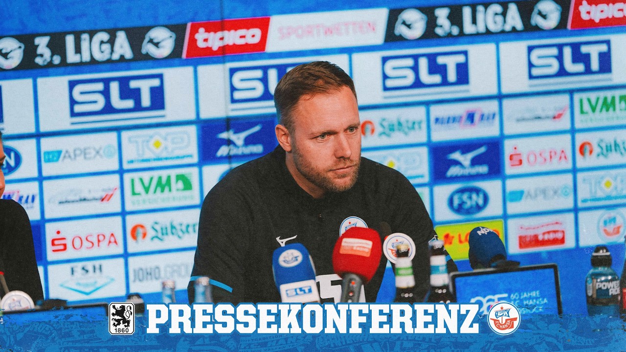 Die Pressekonferenz vor dem Auswärtsspiel gegen 1860 München