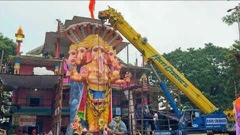 Khairatabad Ganesh lifting with super crane | Khairatabad Ganesh Nimajjanam 2022
