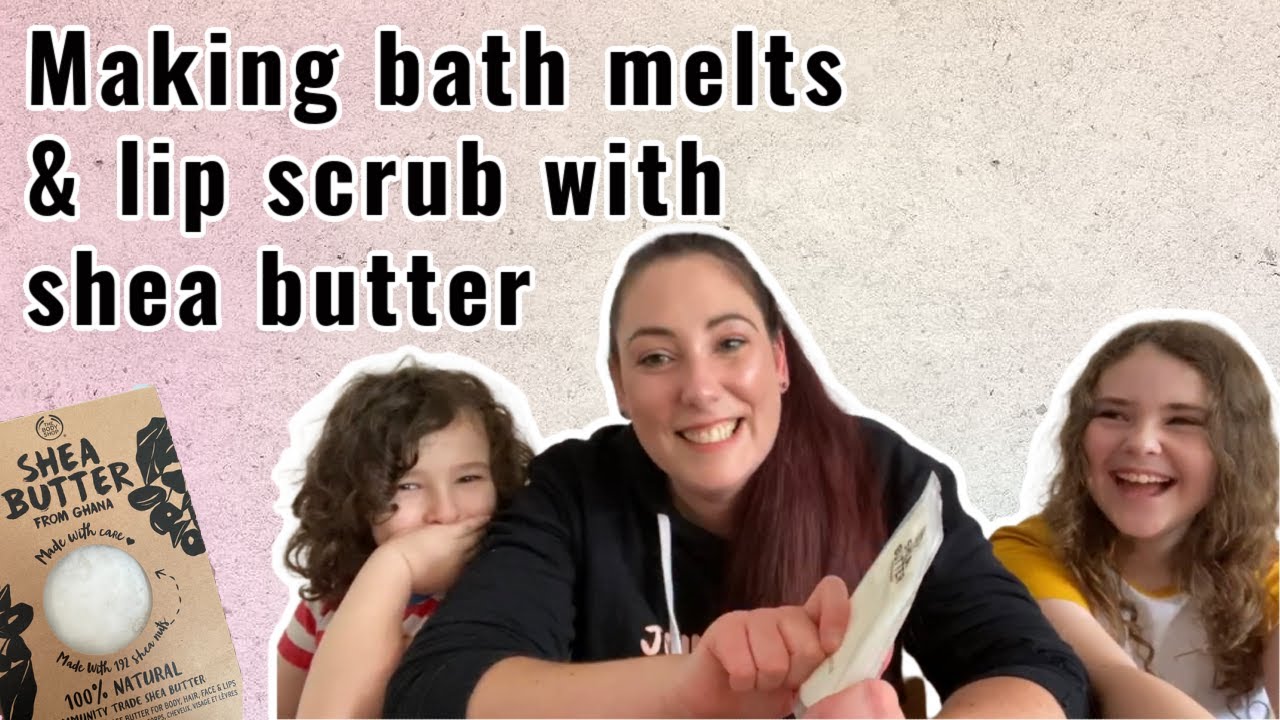 MAKING BATH MELTS & LIP SCRUB WITH SHEA BUTTER - The Body Shop / The Organic Yorkshire Rose