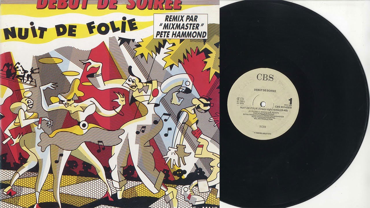 Debut De Soiree - Nuit De Folie(1988, CBS Records) 12inch Single Vinyl