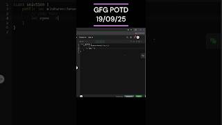 Min Add to Make Parentheses Valid | GFG POTD | 19/09/2025 #coding #gfg #potd #java