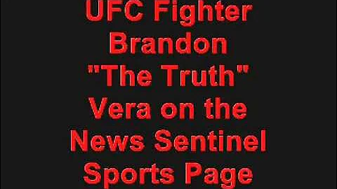 UFC fighter Brandon "The Truth" Vera