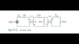 For the circuit in Fig. 13.112 below, find and .