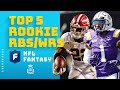 Top 5 fantasy rookie running backs & wide receivers for 2021