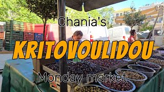 Monday market in Chania