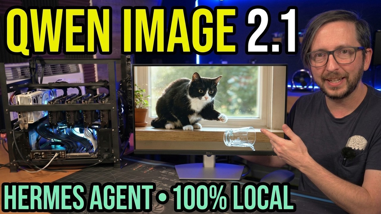 Qwen Image 2.1 + Hermes Agent Fully Local AI Image Generation