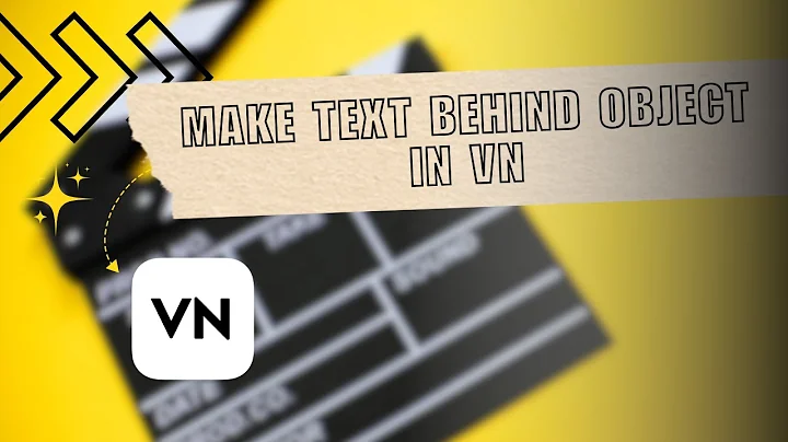 How to Make Text Behind Object in VN Video Editor | Text Behind Object Editing